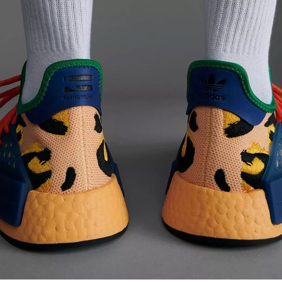 💘 Adidas NMD Hu Pharrell Animal Print Lopard Pulse Amber (HP3221) - Picture 5 of 8